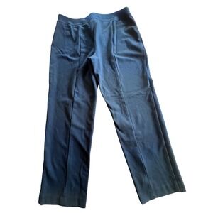 Talbots Signature Pants Wmn Sz 12 Black Straight Leg Stretch Pull On Career Work